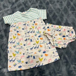 Baby Boden Dress w/ matching bottom